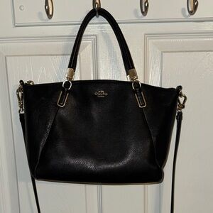 Coach Black Leather Crossbody/Hand Bag